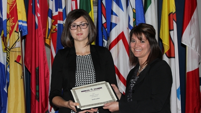 Kendra Gellner, IPAC-SK Award recipient 